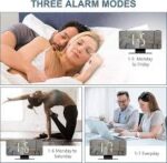 LED ساعة رقمية بمرآة - Image 2