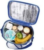 حقيبة غداء حرارية زرقاء - Image 5