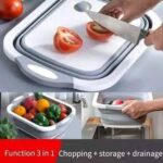 لوح تقطيع سيليكون قابل للطي 3 في 1