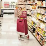 عربة تسوق قابلة للطي بعجلات 45لتر - Image 5